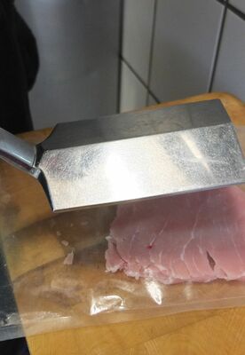 Selbst geklopftes Schnitzel