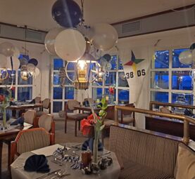 Restaurant Passat - geschmückt für die Silvesterfeier