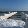 Steg im Winterkleid, Ostsee Kellenhusen